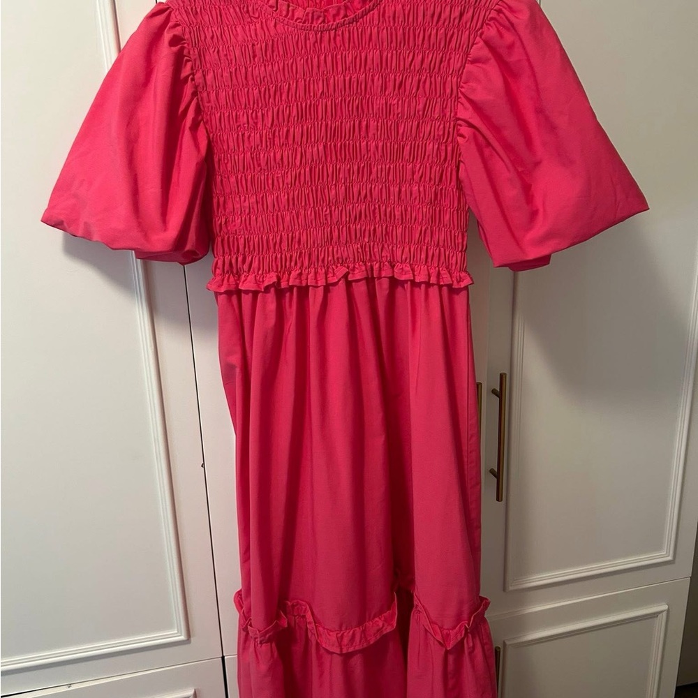 Pink Smocked Dress